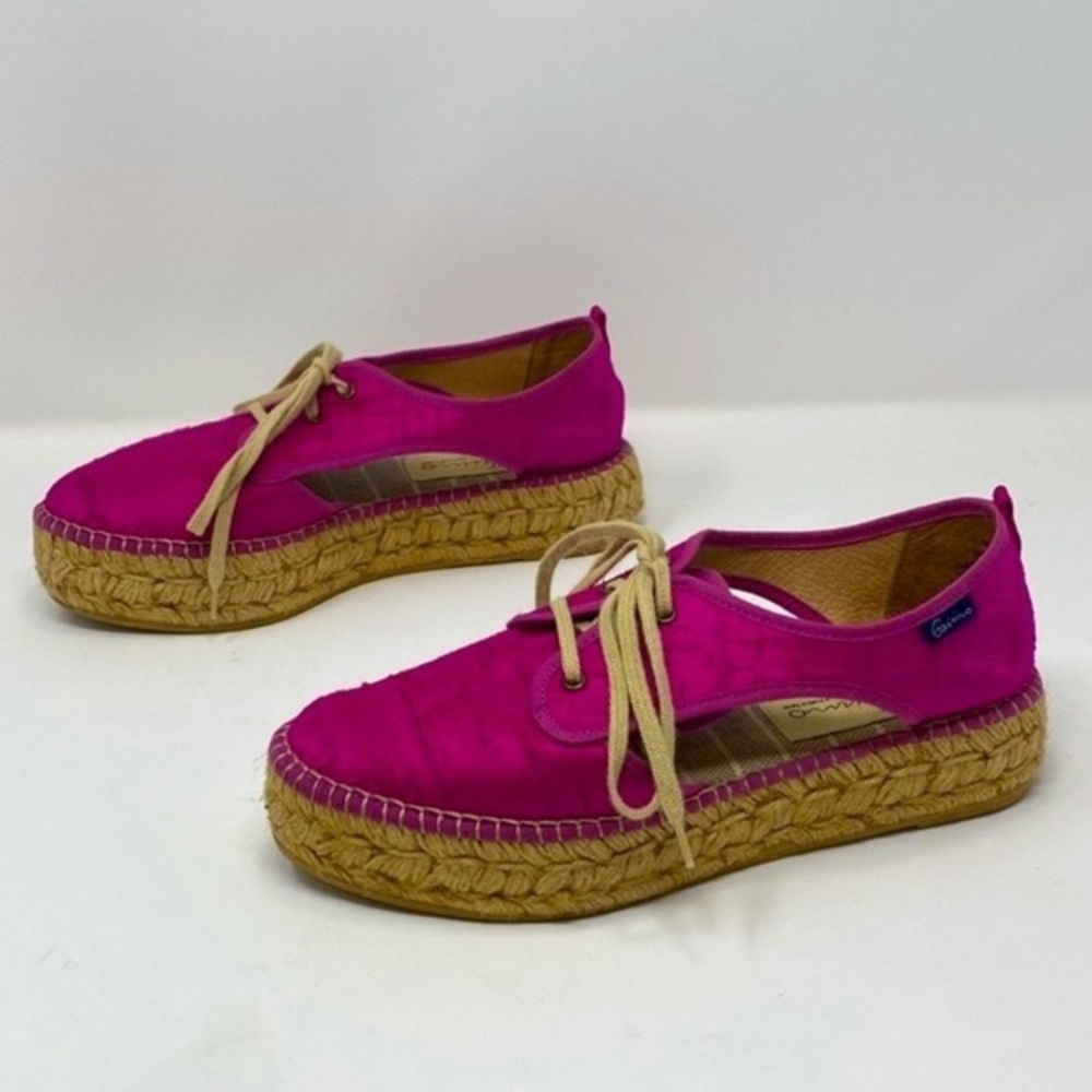 Gaimo Ronda Platform Lace Up Espadrilles Handcrafted in Spain